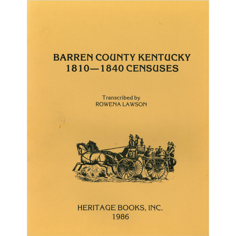 Barren County, Kentucky 1810-1840 Censuses
