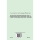 Charles County, Maryland Wills, 1791-1801, Will Book AK-11 back cover