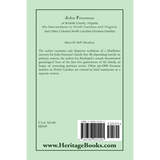 John Freeman of Norfolk County, Virginia: His Descendants in North Carolina and Virginia back cover