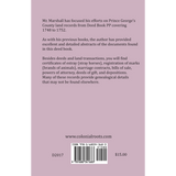 Prince George's County, Maryland Land Records, 1748-1752 back cover