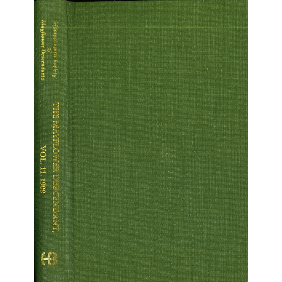 The Mayflower Descendant, Volume 11, 1909