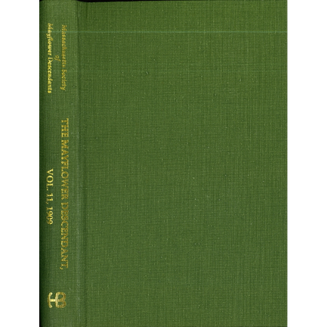 The Mayflower Descendant, Volume 11, 1909