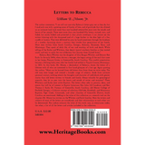 Letters to Rebecca back cover