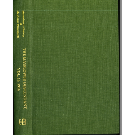 The Mayflower Descendant, Volume 16, 1914