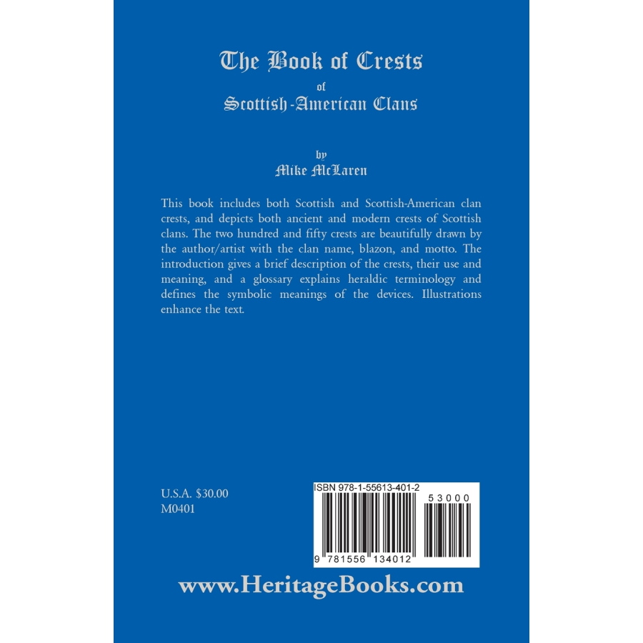 The Book of Crests of Scottish-American Clans back cover