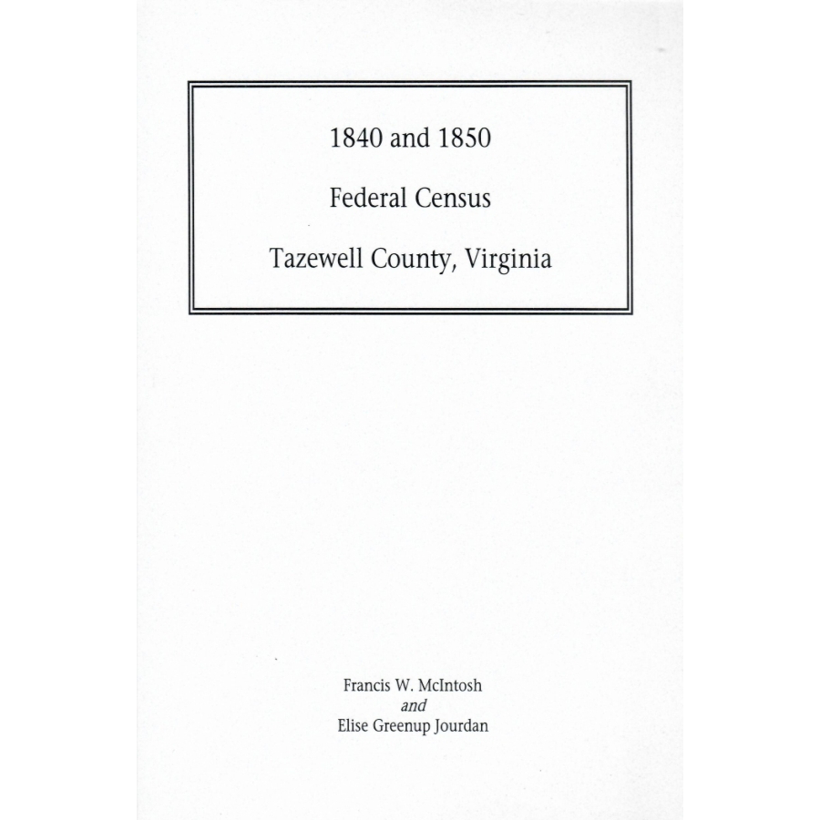 1840 to 1850 Federal Census: Tazewell County, Virginia