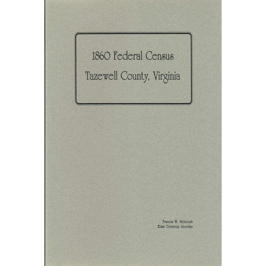1860 Tazewell County, Virginia Federal Census