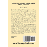 Abstracts of Alleghany County, Virginia, Deeds 1822-1829 back cover