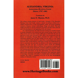 Alexandria, Virginia Hustings Court Deeds, Volume 2: 1797-1801 back cover