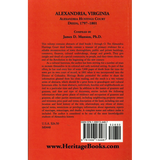 Alexandria, Virginia Hustings Court Deeds, Volume 2: 1797-1801 back cover