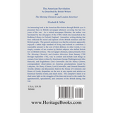The American Revolution: As Described by British Writers and The Morning Chronicle and London Advertiser back cover