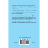 Prince George's County, Maryland Land Records, 1772-1774 back cover