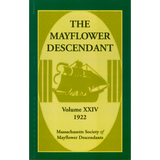 The Mayflower Descendant, Volume 24, 1922