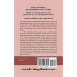 Early Settlers of Montgomery County, Ohio, Volume 1 back cover