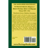 The Mayflower Descendant, Volume 25, 1923 back cover