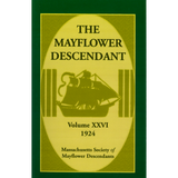 The Mayflower Descendant, Volume 26, 1924