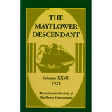 The Mayflower Descendant, Volume 27, 1925