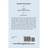 Morris Migration: A Saga of Forebears and Descendants back cover