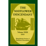 The Mayflower Descendant, Volume 29, 1931