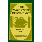 The Mayflower Descendant, Volume 29, 1931