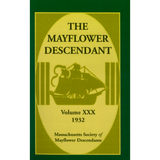 The Mayflower Descendant, Volume 30, 1932