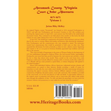 Accomack County, Virginia Court Order Abstracts, Volume 3: 1671-1673 back cover