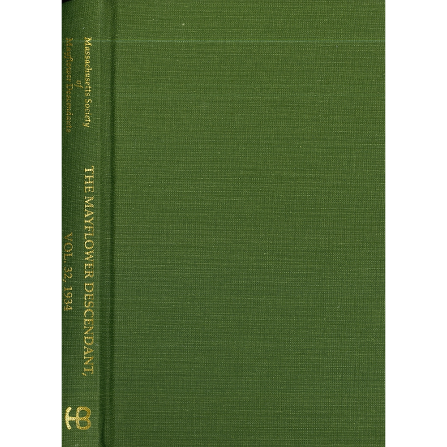 The Mayflower Descendant, Volume 32, 1934