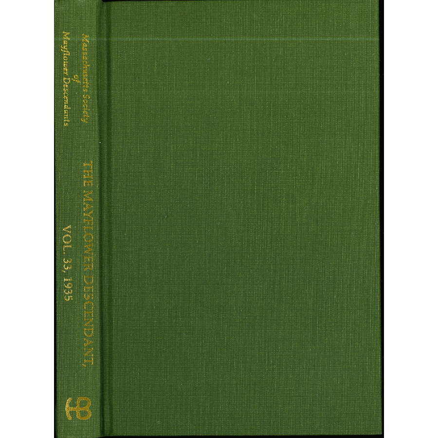 The Mayflower Descendant, Volume 33, 1935