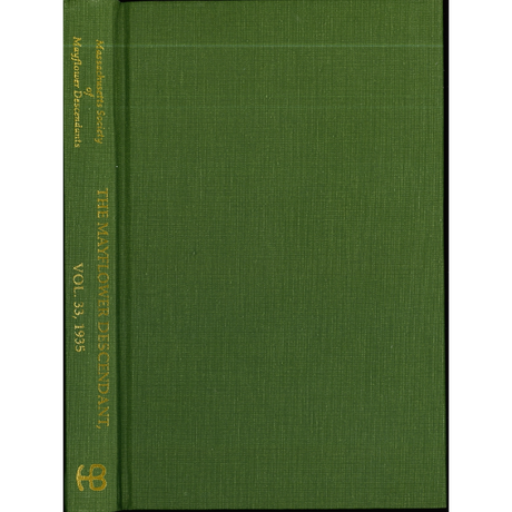 The Mayflower Descendant, Volume 33, 1935