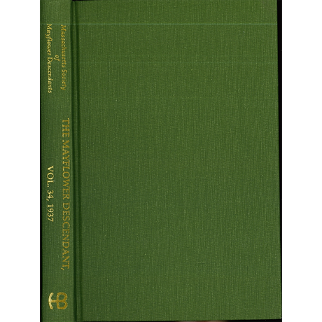 The Mayflower Descendant, Volume 34, 1937