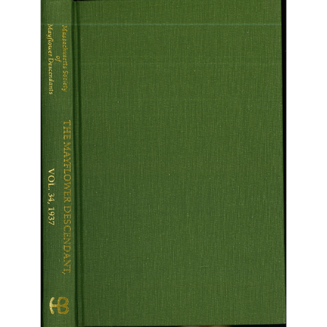 The Mayflower Descendant, Volume 34, 1937