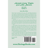 Accomack County, Virginia Court Order Abstracts, Volume 4: 1673-1676 back cover