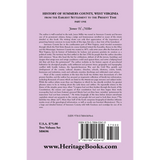 History of Summers County, West Virginia From the Earliest Settlement to the Present Time back cover