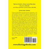 Butler County, Ohio, Land Records, Volume 2: 1816-1823 and Miami University Land Leases 1810-1823 back cover