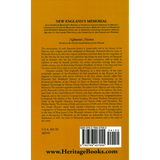 New England's Memorial back cover