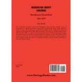 Washington County, Arkansas Miscellaneous Record Book, 1841-1879 back cover