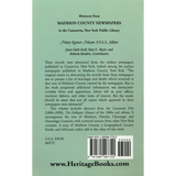 Abstracts from Madison County, New York Newspapers in the Cazenovia Public Library back cover