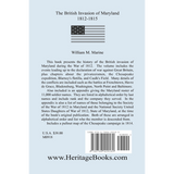 British Invasion of Maryland, 1812-1815 back cover