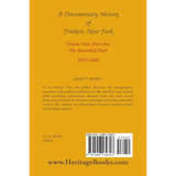 A Documentary History of Yonkers, New York, Volume Two, Part One: The Unsettled Years, 1853-1860 back cover