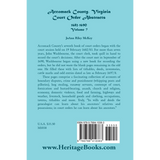 Accomack County, Virginia Court Order Abstracts, Volume 7: 1682-1690 back cover