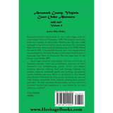 Accomack County, Virginia Court Order Abstracts, Volume 8: 1690-1697 back cover