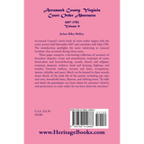 Accomack County, Virginia Court Order Abstracts, Volume 9: 1697-1703 back cover
