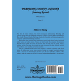 Dearborn County, Indiana, Cemetery Records, Volume A, Part 2: Lawrenceburg Township back cover