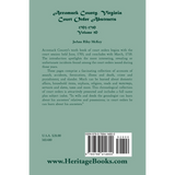 Accomack County, Virginia Court Order Abstracts, Volume 10: 1703-1710 back cover