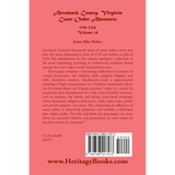 Accomack County, Virginia Court Order Abstracts, Volume 14: 1719-1724 back cover