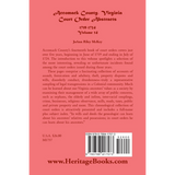 Accomack County, Virginia Court Order Abstracts, Volume 14: 1719-1724 back cover