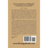 Genealogy and History of the Hepburn Family of the Susquehanna Valley, with reference to other families of the same name back cover