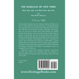 The Barclays of New York: Who They Are and Who They Are Not, and Some Other Barclays back cover