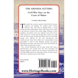 The Amanda Letters: Civil War Days on the Coast of Maine back cover