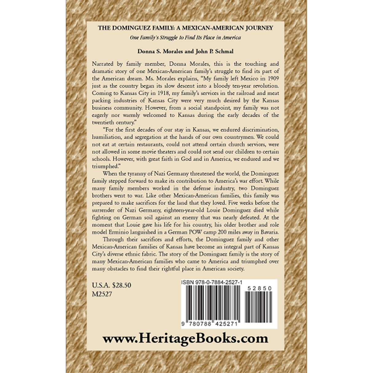 The Dominguez Family: A Mexican-American Journey back cover